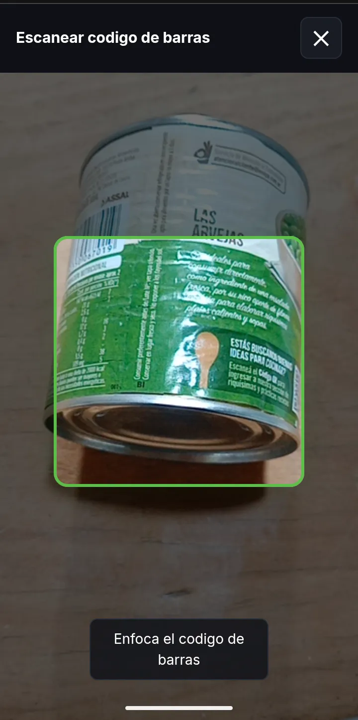 Escáner de código de barras