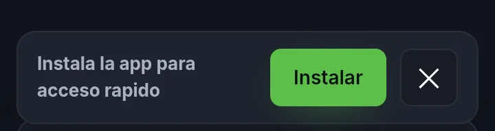 Instalación de la PWA