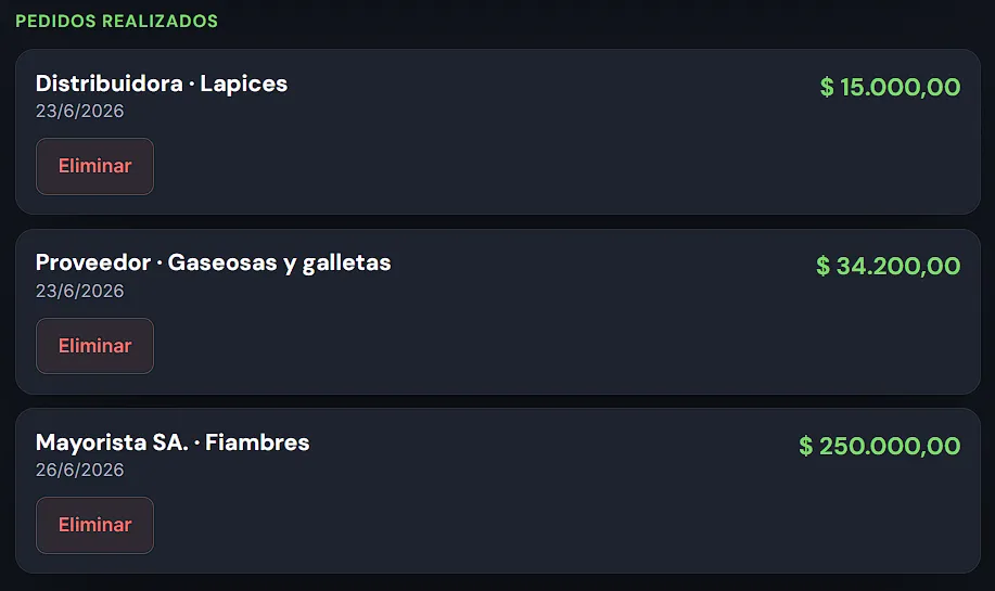 Pedidos