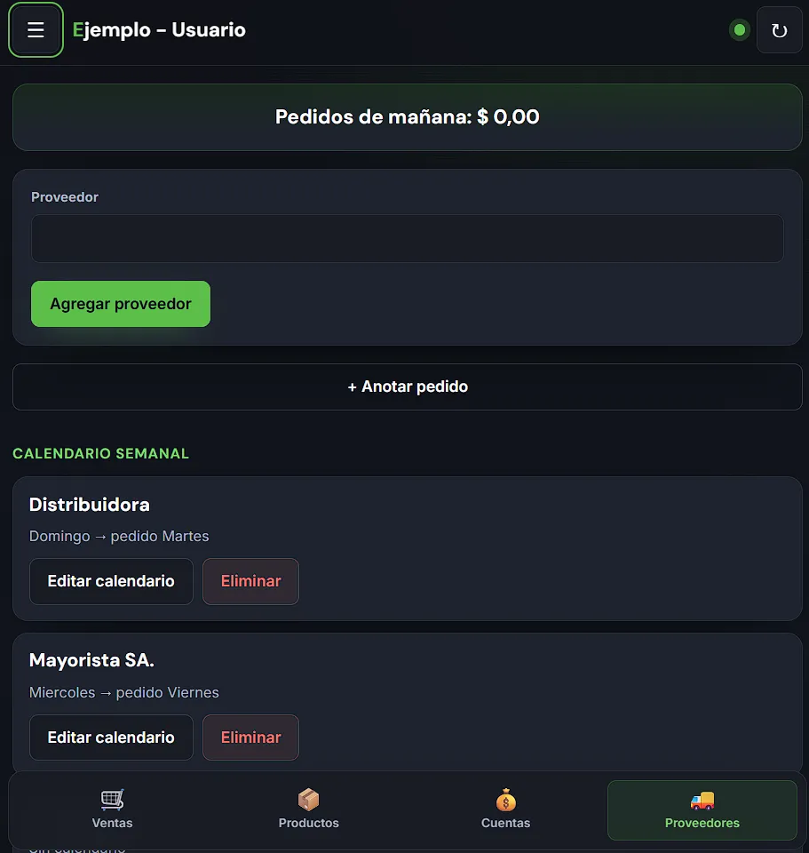 Proveedores